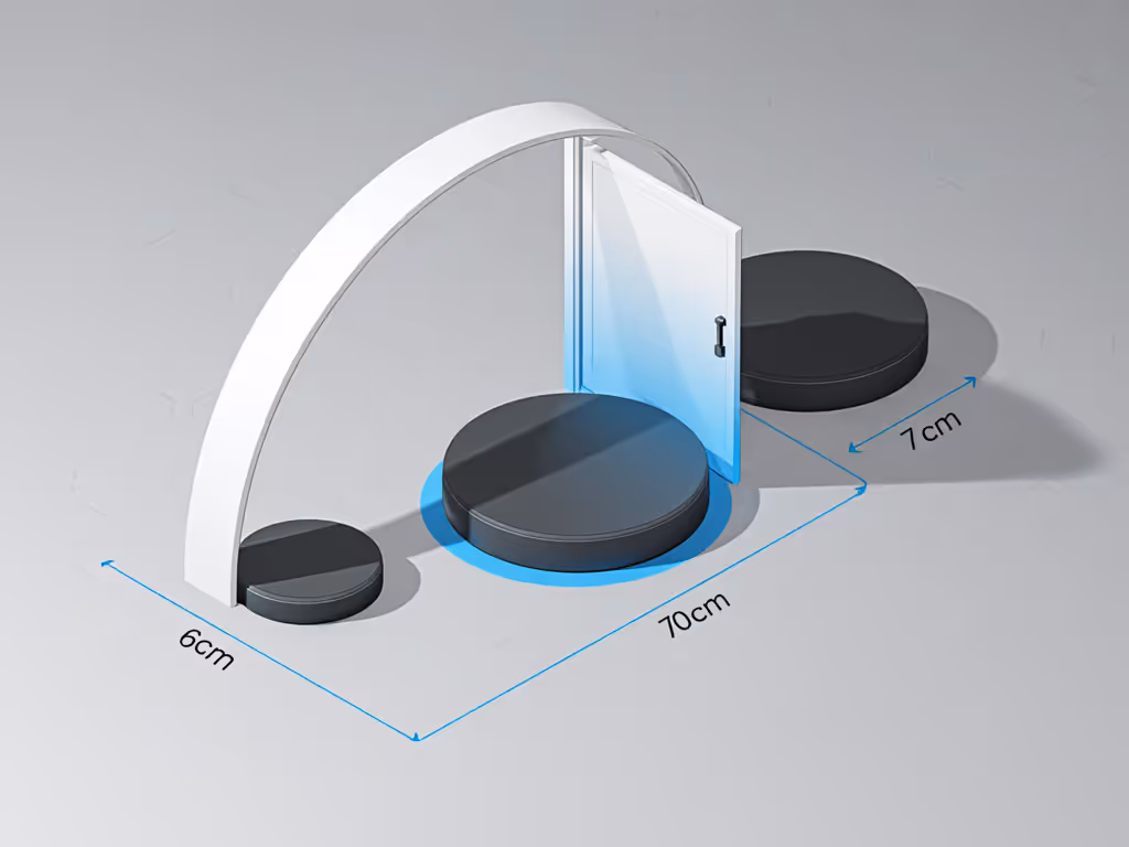clearance_diagram_showing_3_chair_base_diameters_against_door_swing_arc