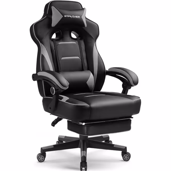 GTPLAYER Gaming Chair with Footrest